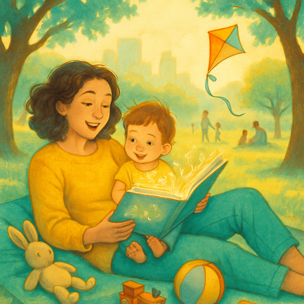 Picnic Reading In The Park Painting by numbers kit