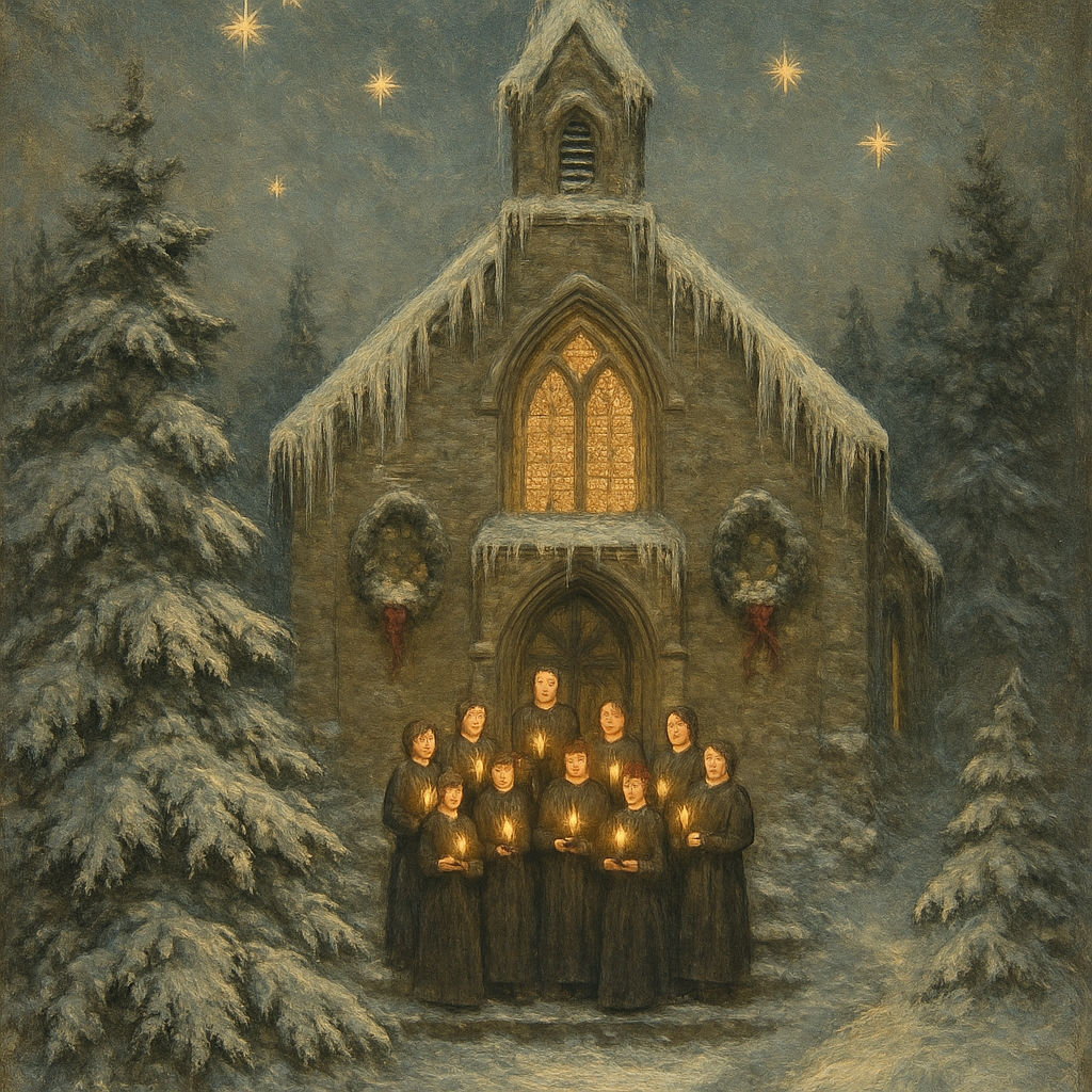 Icicle Cathedral Choir Painting by numbers kit