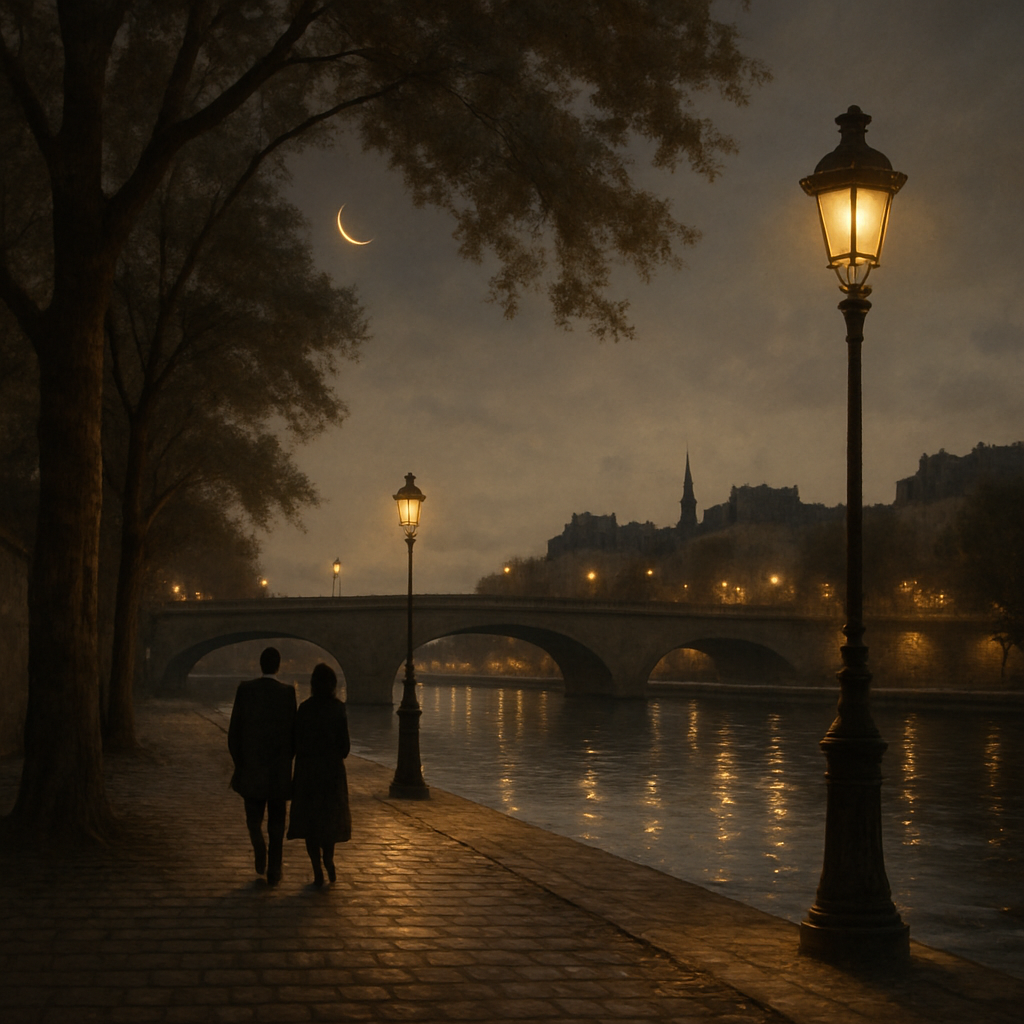 Paris Moonriver Promenade paint by color