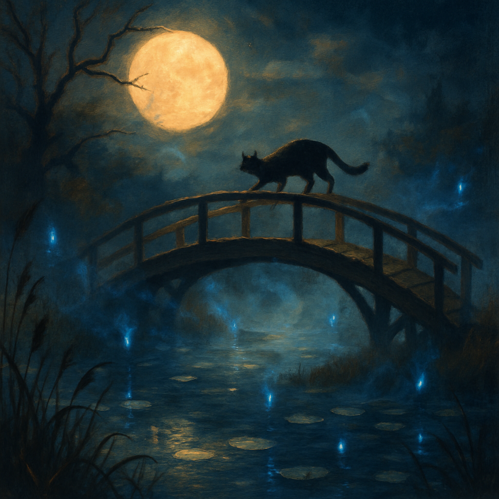 Moonbridge Over Whispering Marsh DIY paint by numbers