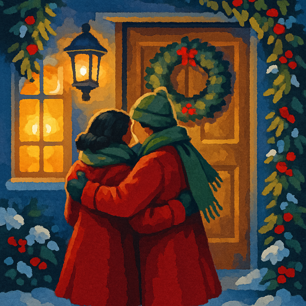 Twilight Wreath Gathering Painting by numbers kit