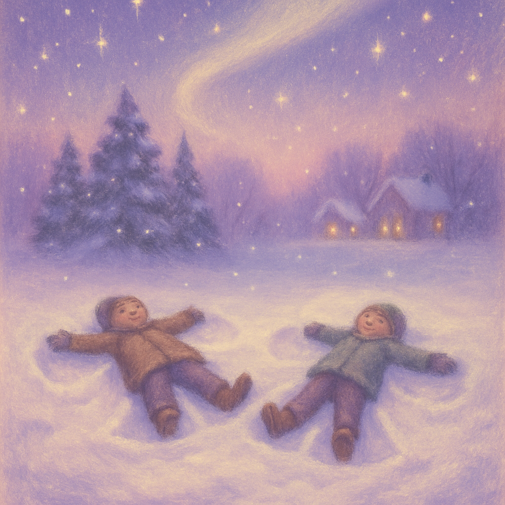 Midnight Choir Of Snow Angels Painting by numbers kit