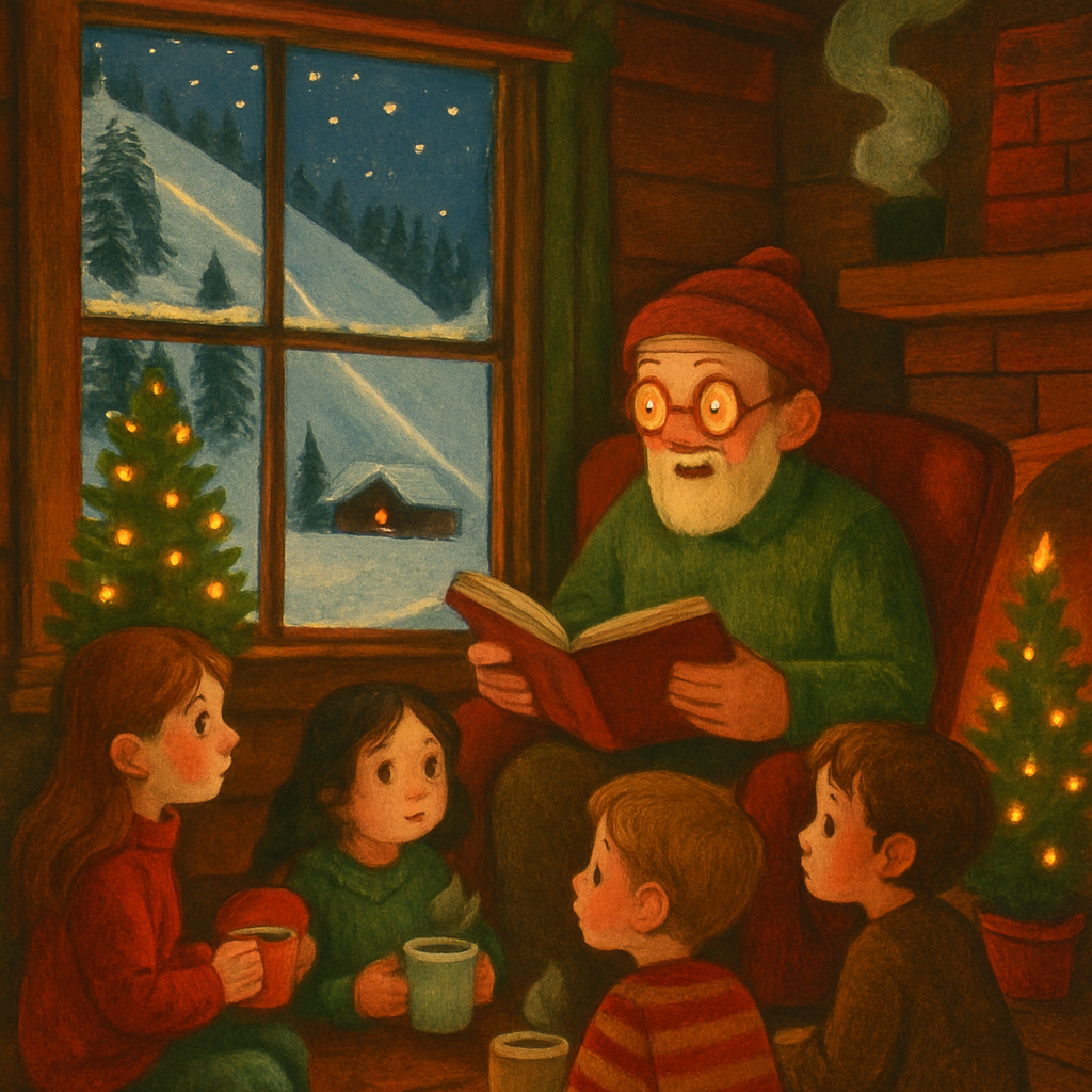 Ski Chalet Storytime Glow DIY paint by numbers