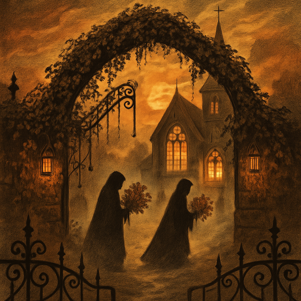 The Ember Churchyard Gate painting number kit