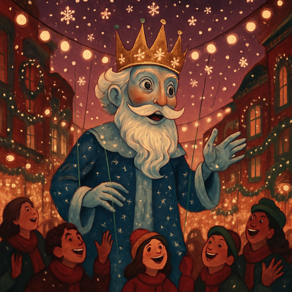 Puppet Snow King On Parade paint by color
