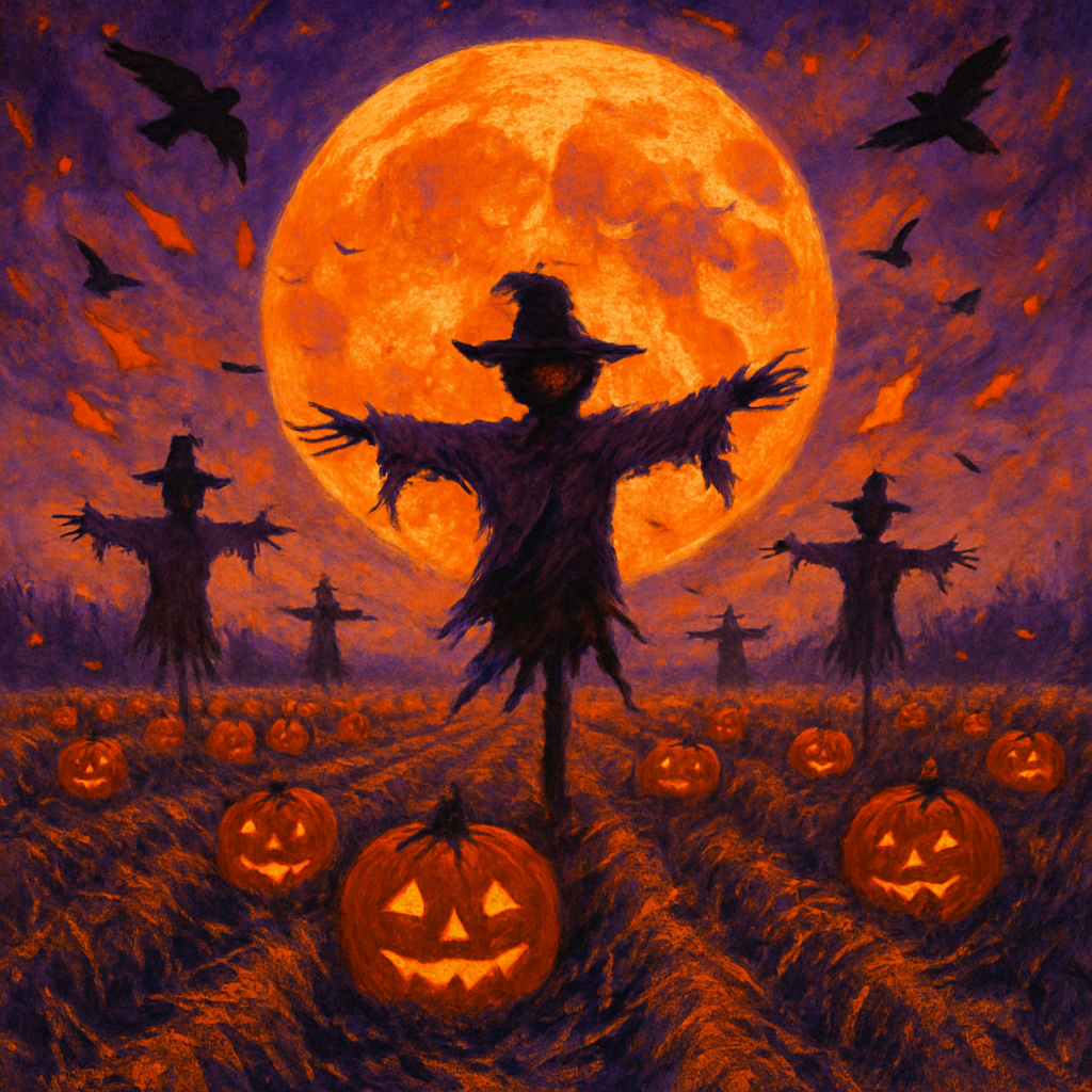 Harvest Moon Over The Ragged Field Painting by numbers kit
