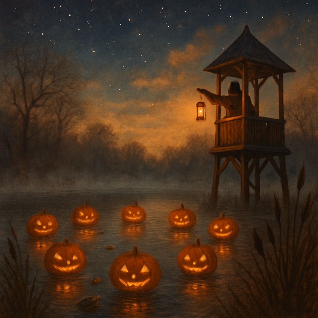 The Lanternwatch Over Hollow Pond Numbered painting kits