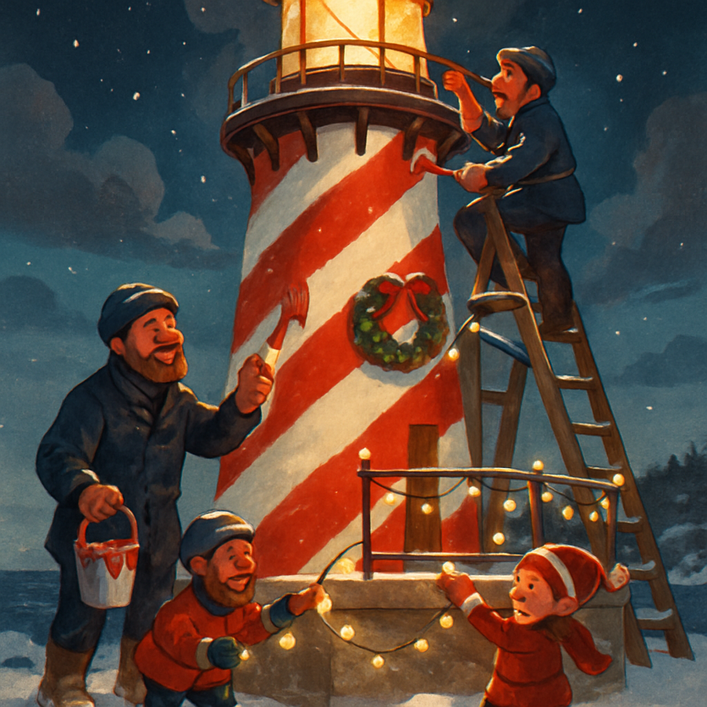 Peppermint Lighthouse Keepers paint by numbers