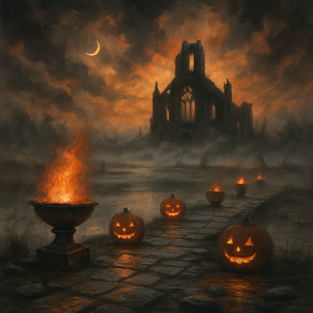 The Lanternbound Causeway Paint by numbers art
