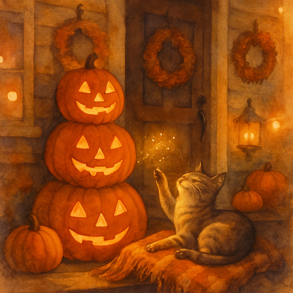 Harvest Porch Storybook paint by color