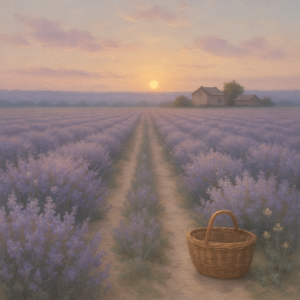 Lavender Twilight Field paint by color