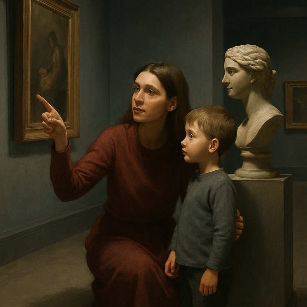Museum Walk Teaching With Mother paint by color