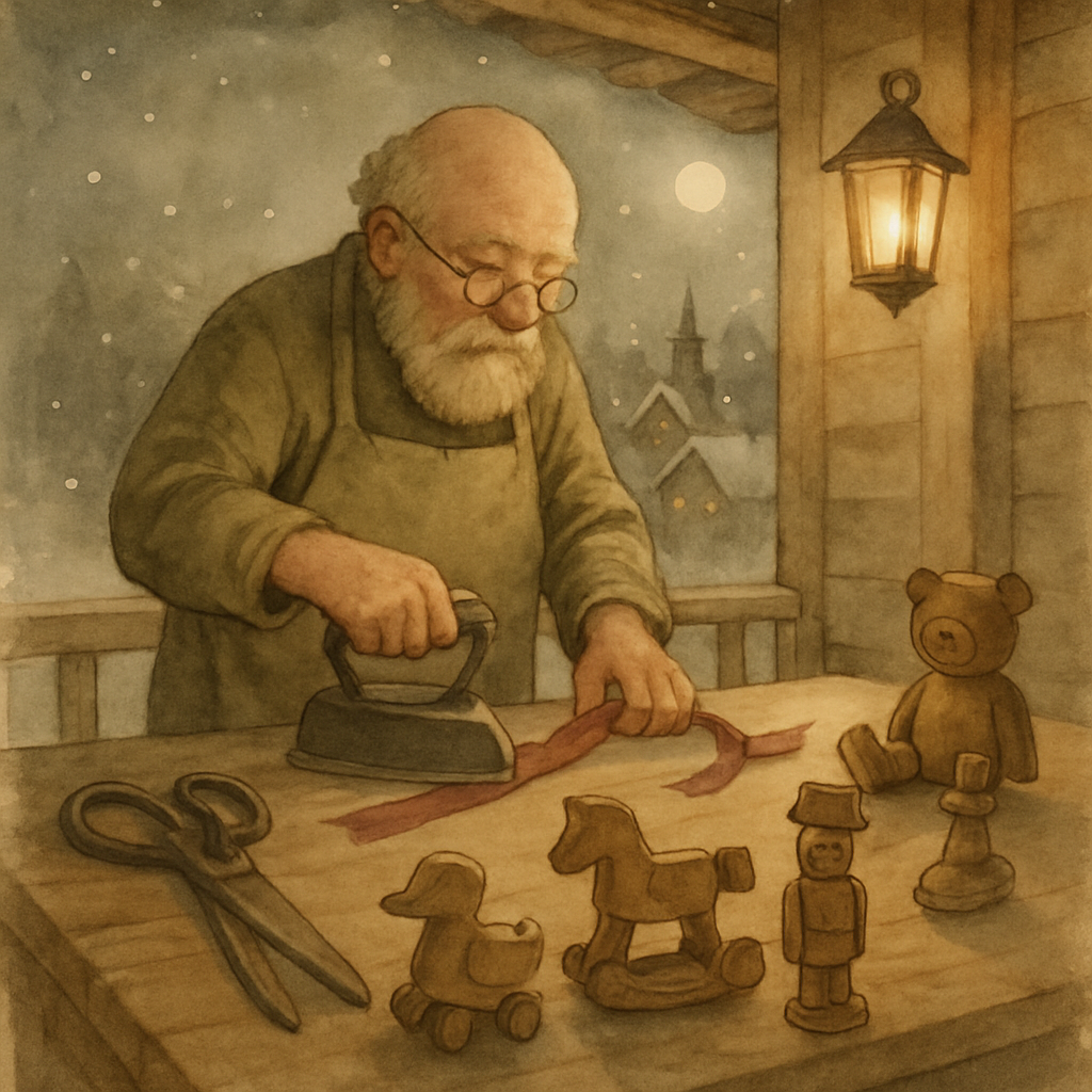 Midwinter Toymaker Porch Light Number painting