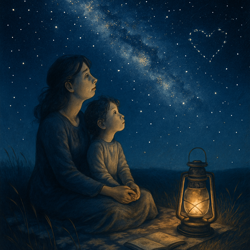 A Celestial Mothers Day Stargaze Numbered painting kits