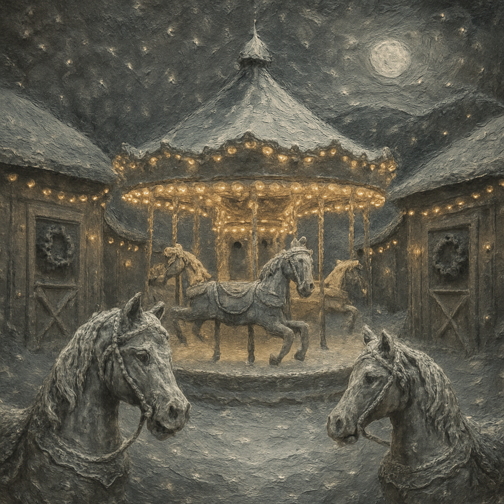 Frostbound Carousel Stables paint by color