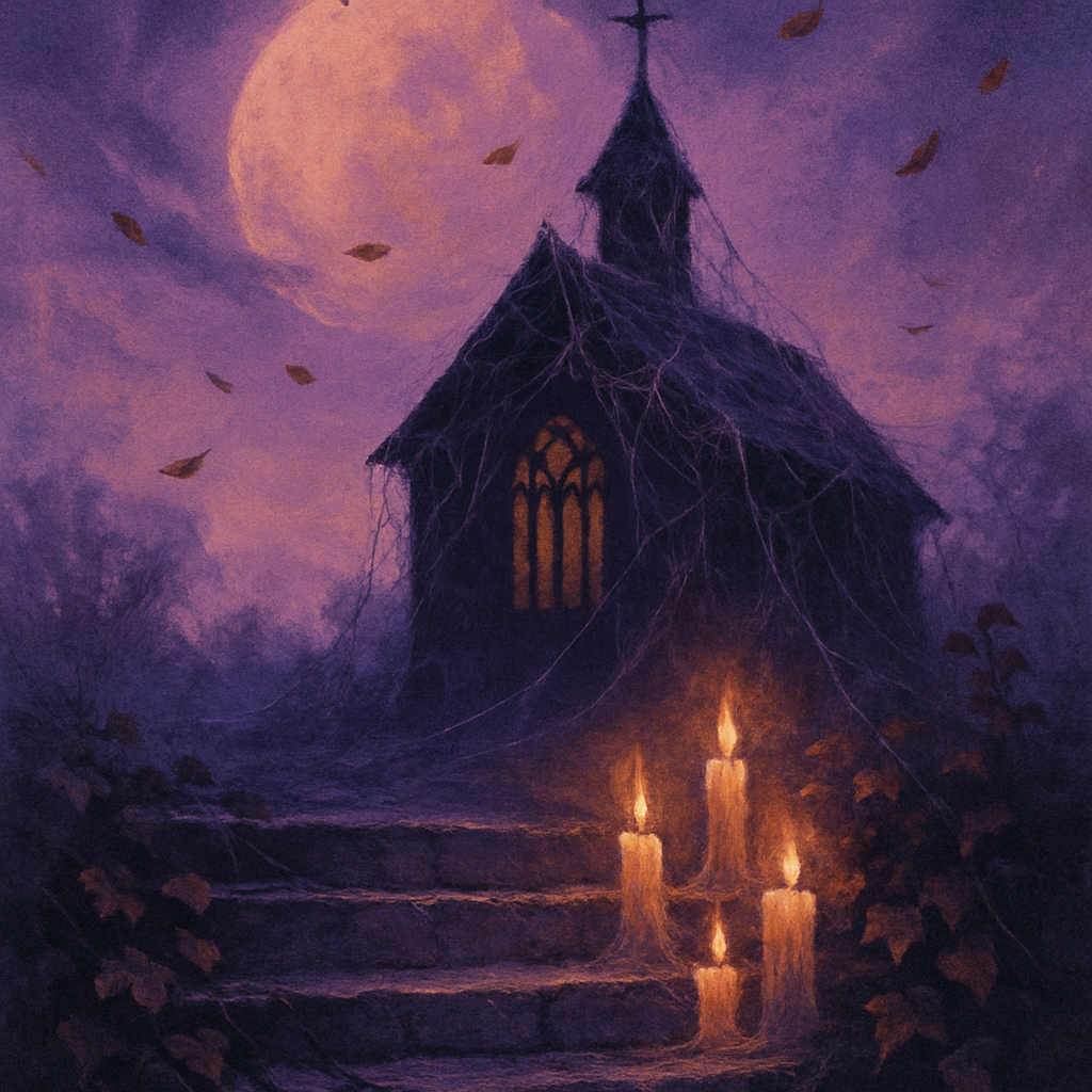 Cobwebbed Chapel Twilight Paint by numbers kits