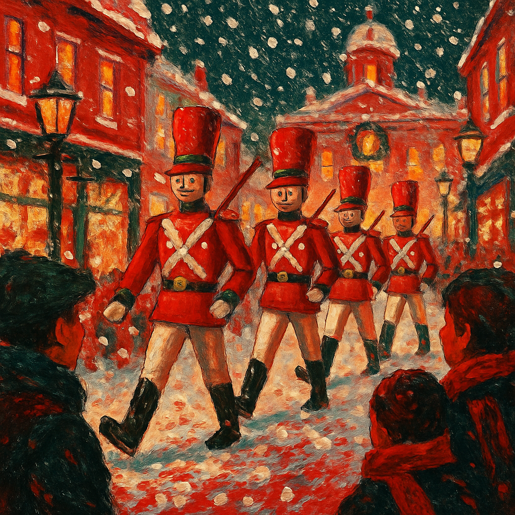 Nutcracker Parade On Main Street paint by numbers