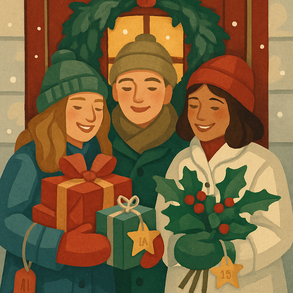 Holly Doorstep Reunion Classic Numbered painting kits