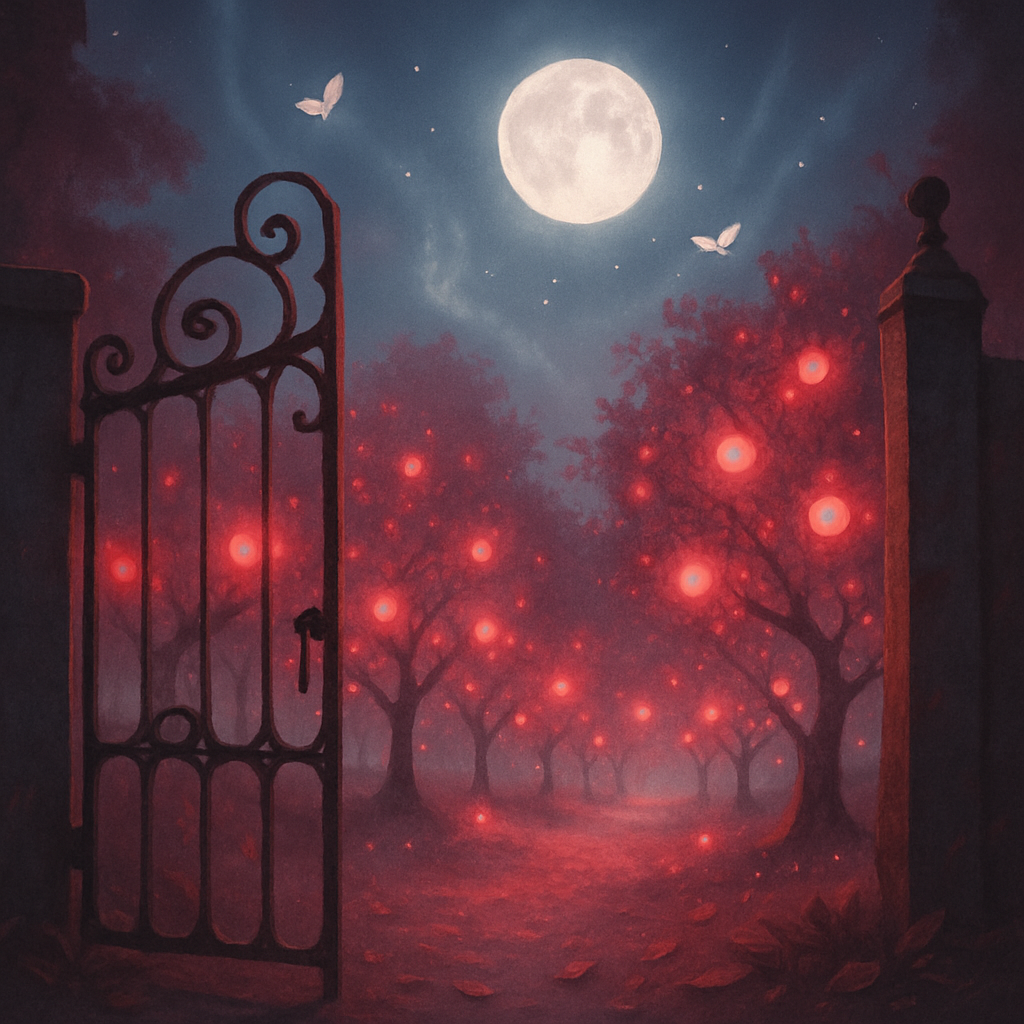 Phantom Orchard Gate paint by number
