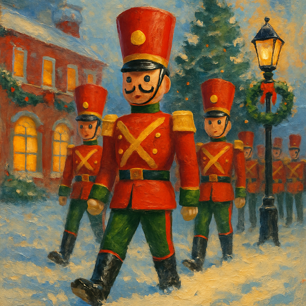 Toy Soldier Snow Watch paint by number
