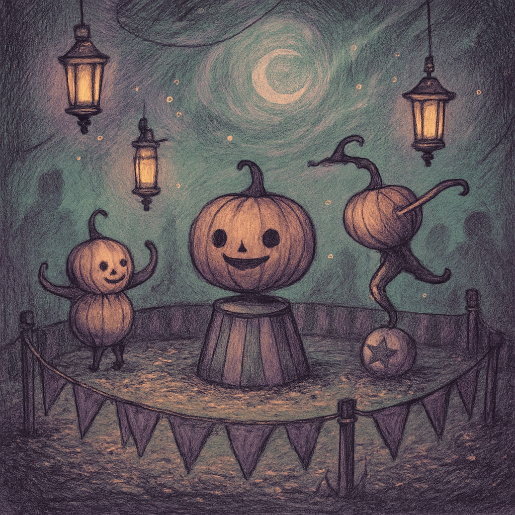 Foglit Pumpkin Circus Paint by numbers kits
