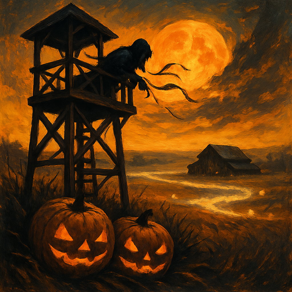 Harvest Moonwatch Tower Paint by numbers art