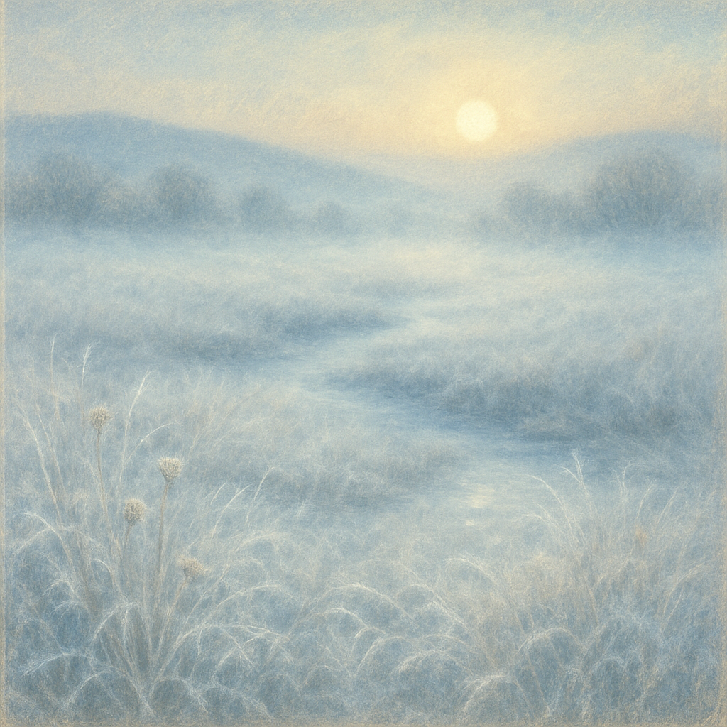 Frosted Meadow Dawn Paint by numbers kits