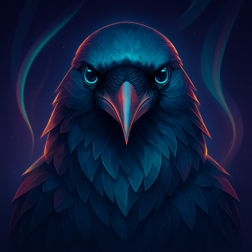Aurora Raven Study Painting by numbers kit