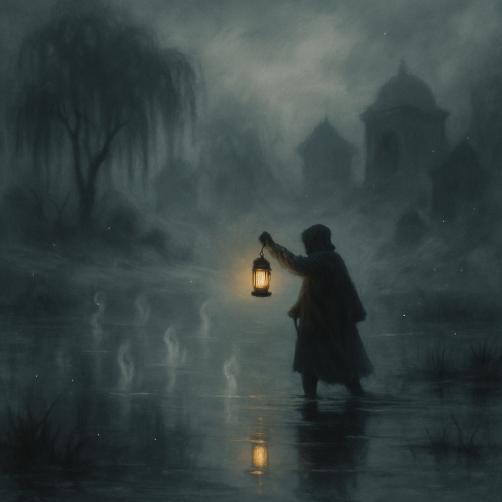 Glimmering Marsh Of Echoes Paint by numbers art