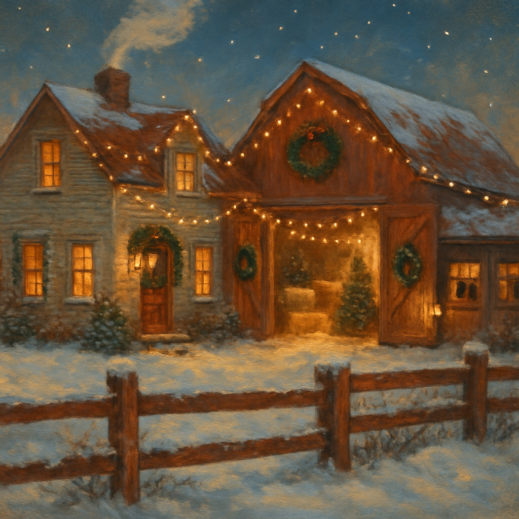 Festive Farmhouse Evening paint by color