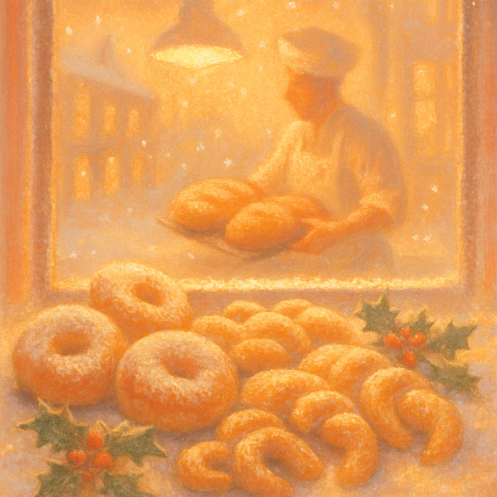 Warm Bakery Window Glow Paint by numbers kits