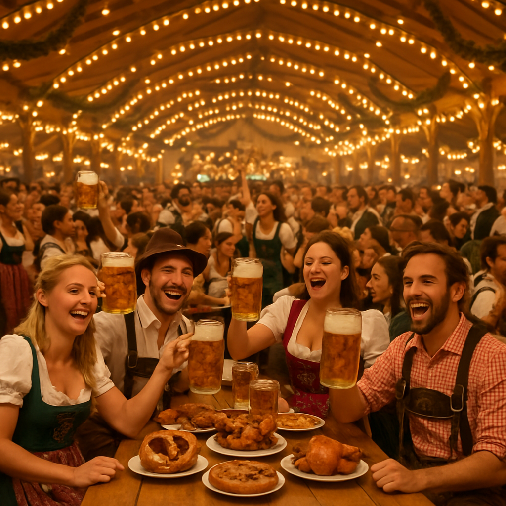 Oktoberfest Revelry In Munich painting number kit