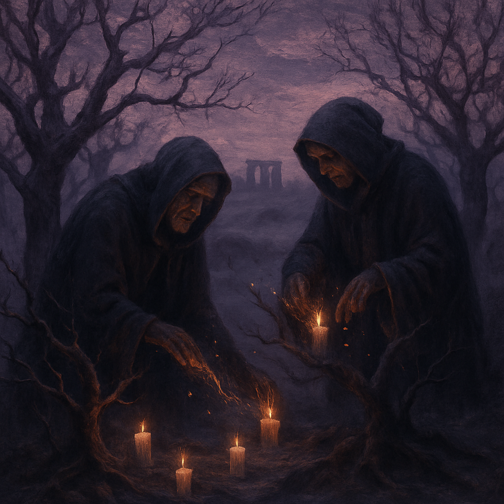 Ashen Orchard Ritual Painting by numbers kit