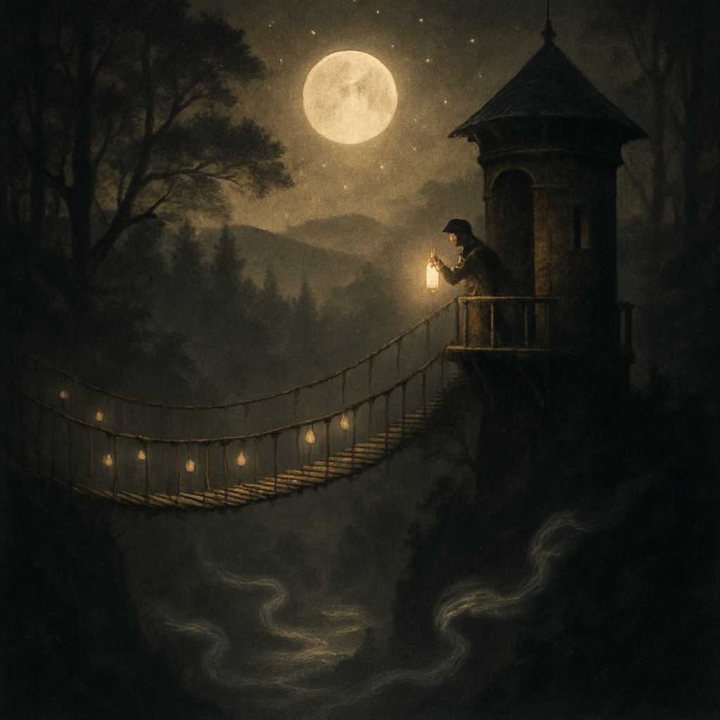 Gossamer Bridge Of Lanterns paint by color