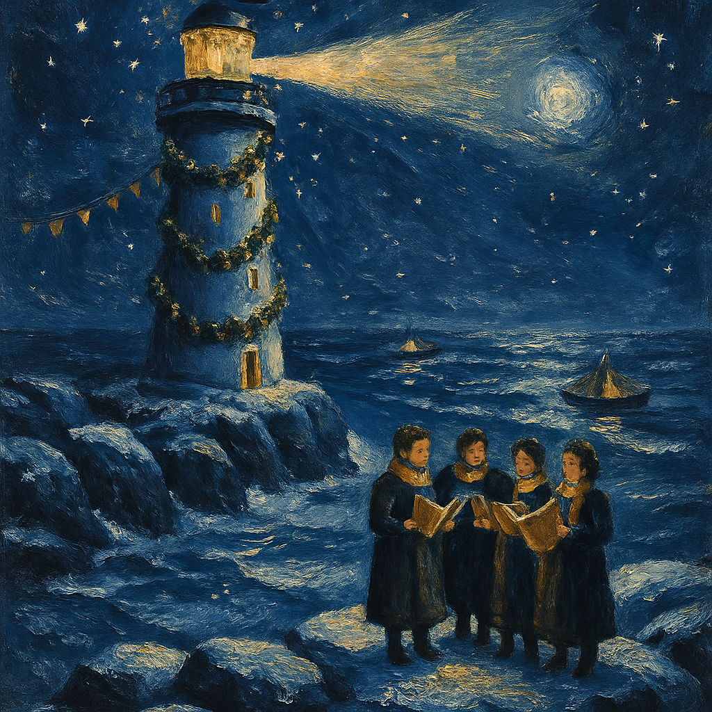 Merry Lighthouse Watch Paint by numbers art