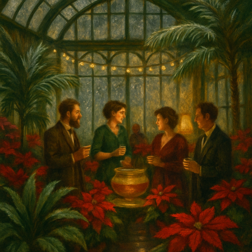 Winter Garden Conservatory Paint by numbers art