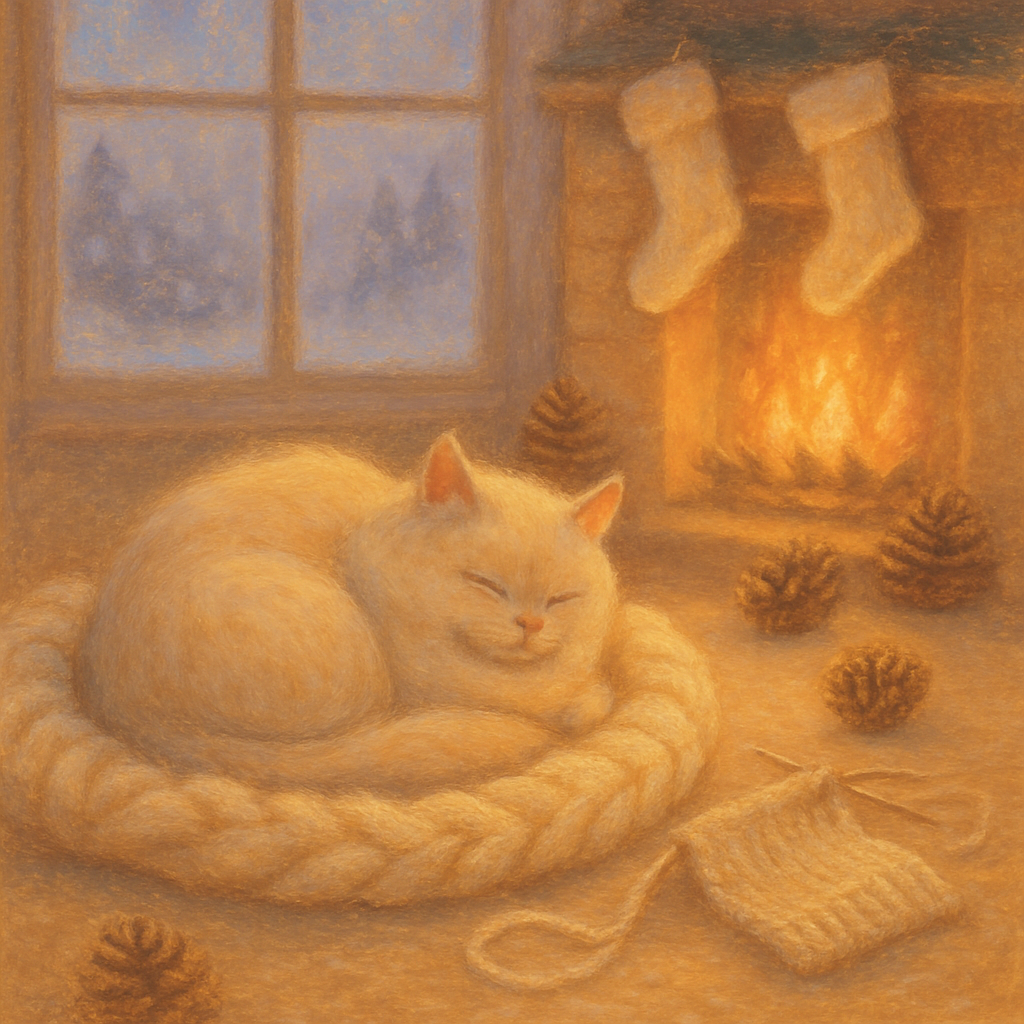 Hearthside Cat Nap Number painting