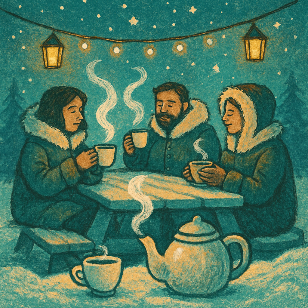 Polar Night Tea Party paint by color