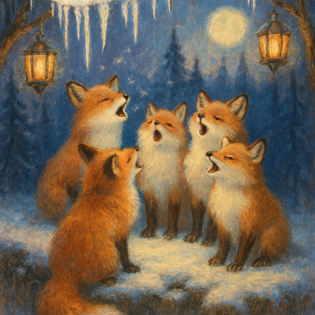 Forest Choir Of Foxes Painting by numbers kit
