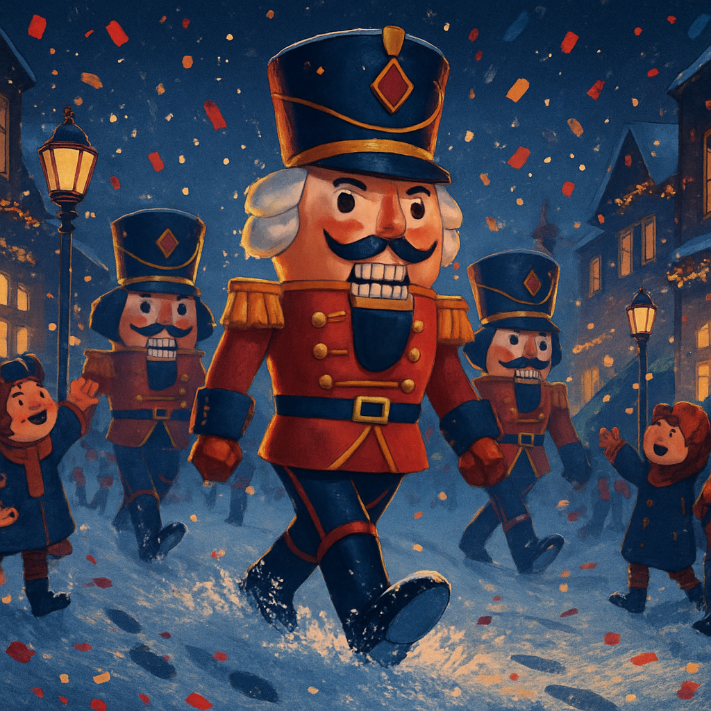 Nutcracker Parade On Main paint by number