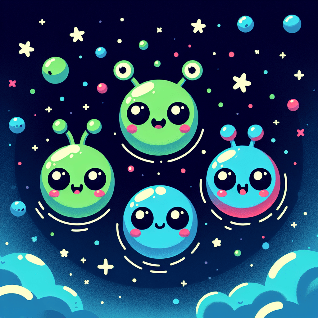 Adventure With Space Creatures Paint By Color