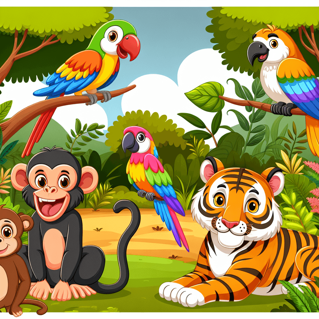 Jovial Jungle Expedition Number Painting