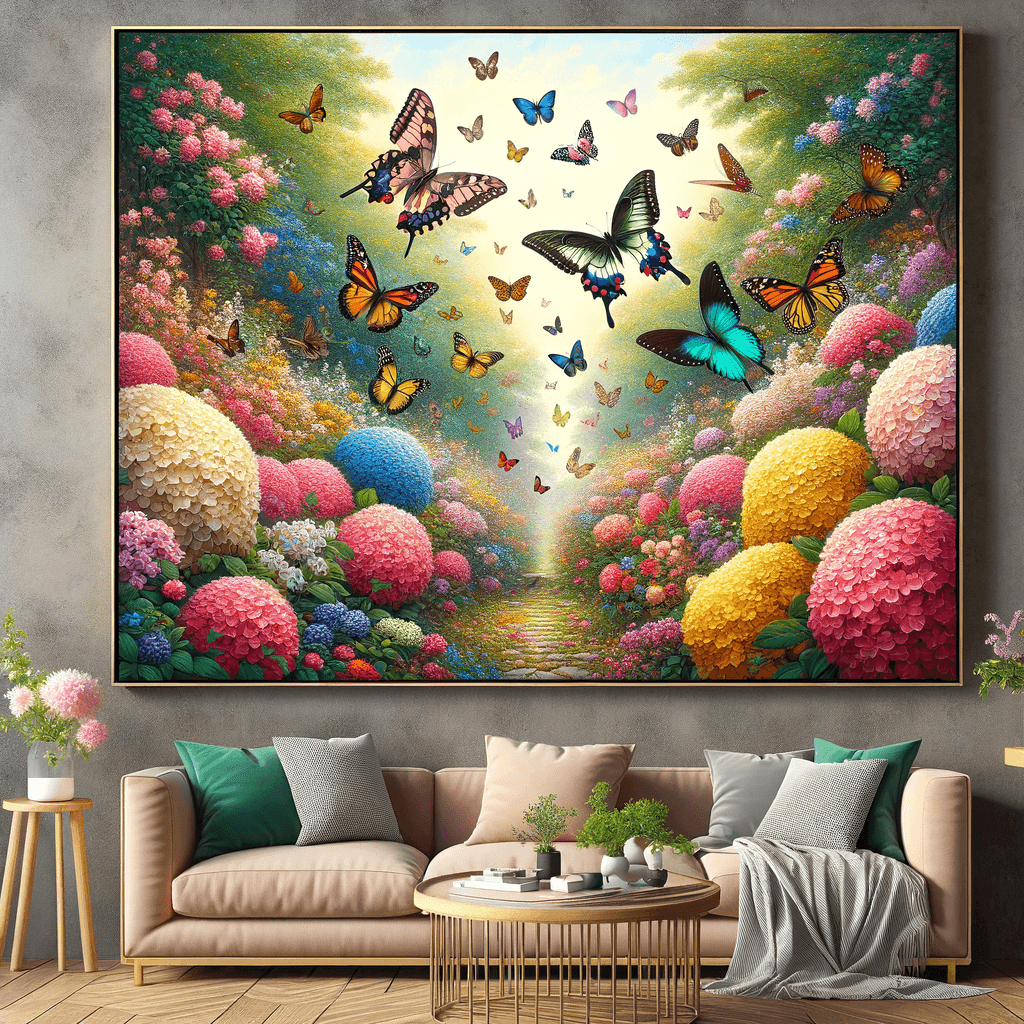 Enchanting Butterfly Garden Painting By Numbers Kit