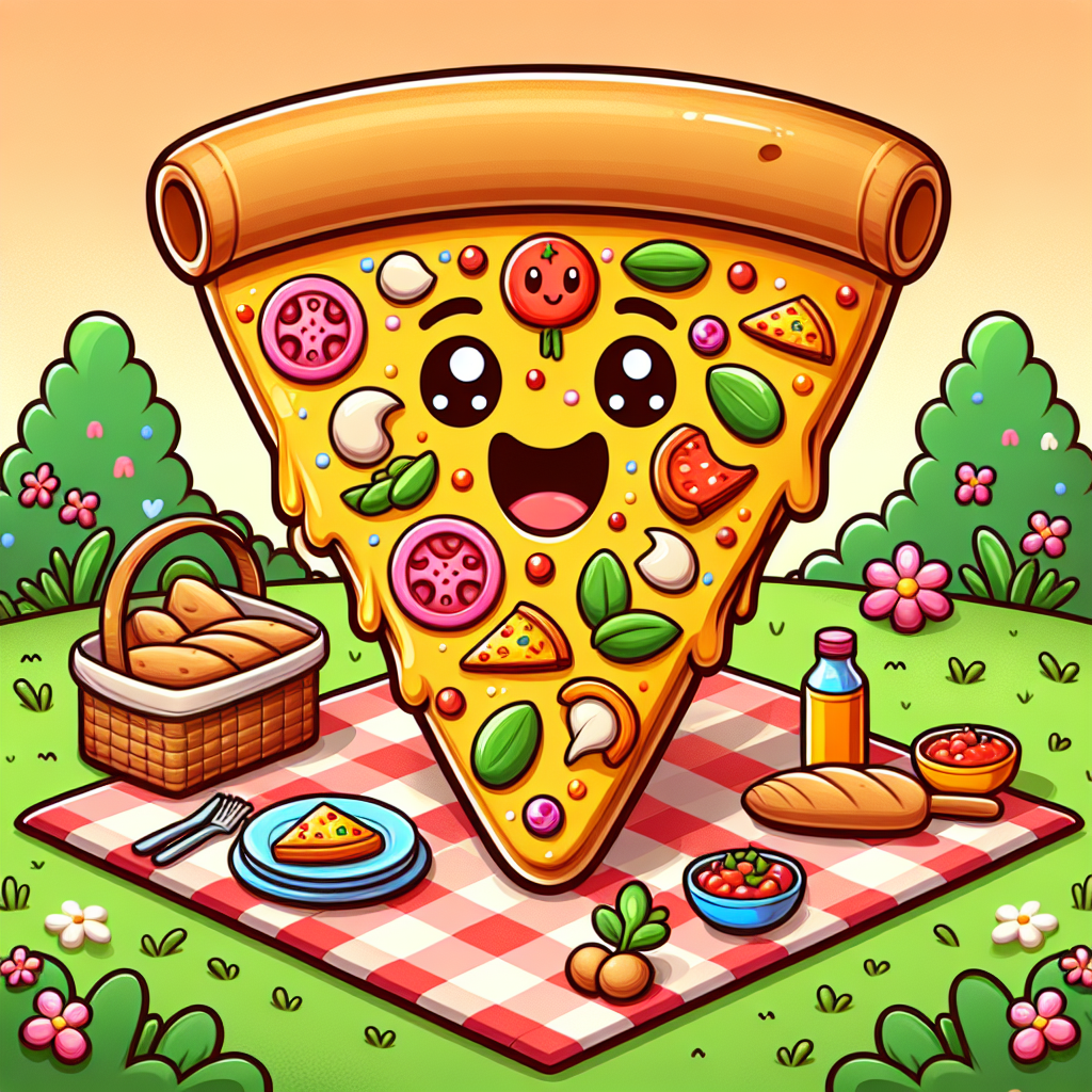 Gigantic Pizza Slice Painting Number Kit