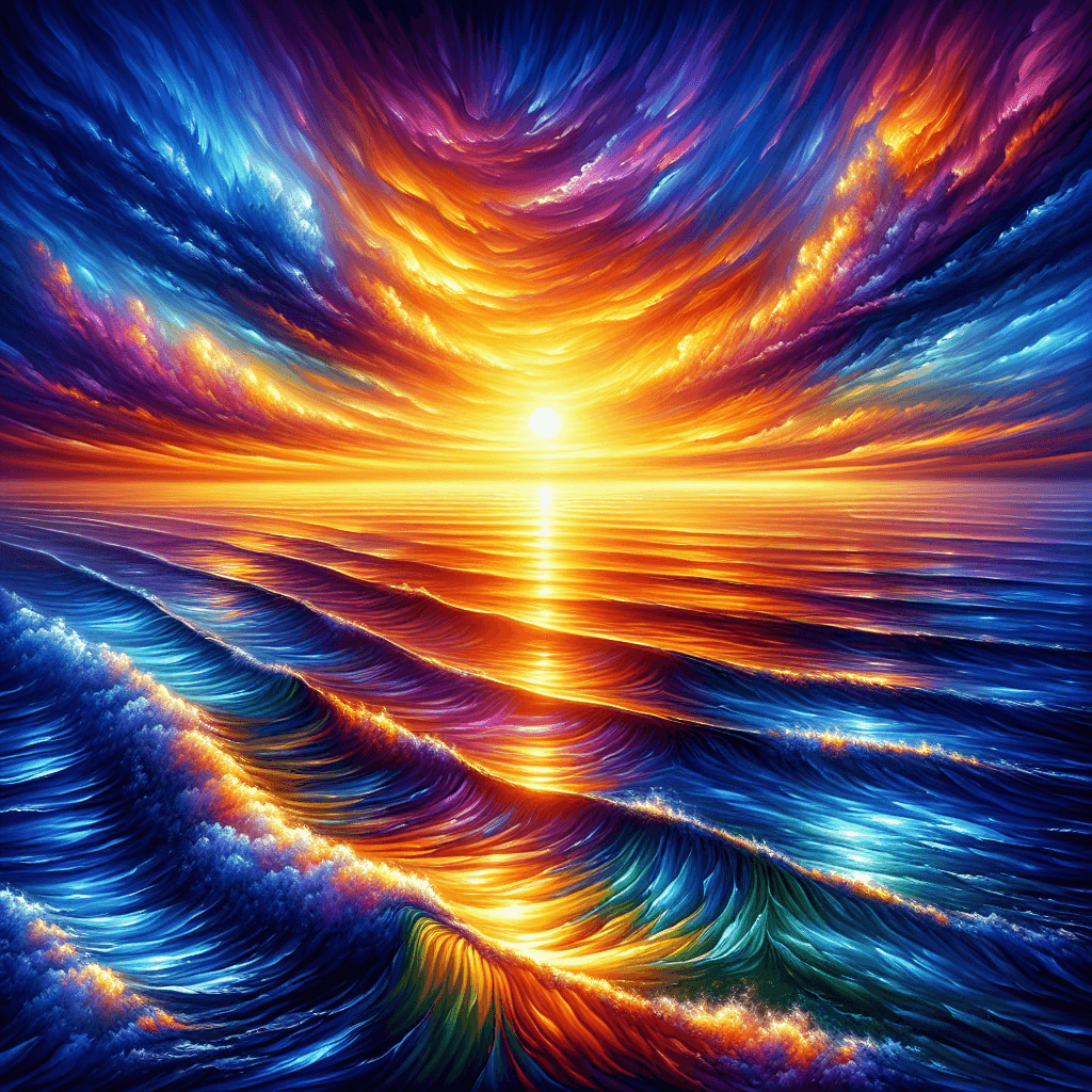 Dazzling Ocean Sunset Painting By Numbers Kit
