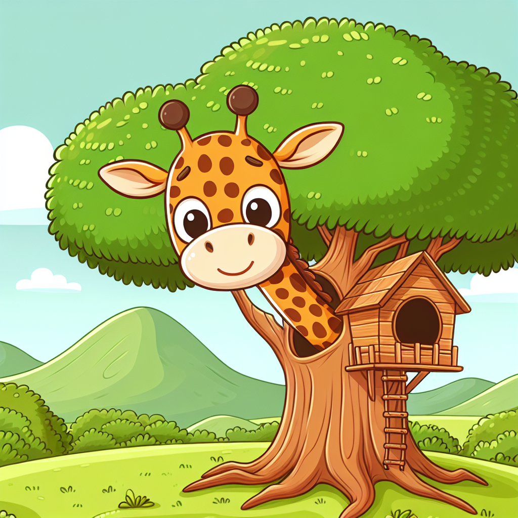 Giraffe's Treehouse Numbered Painting Kits