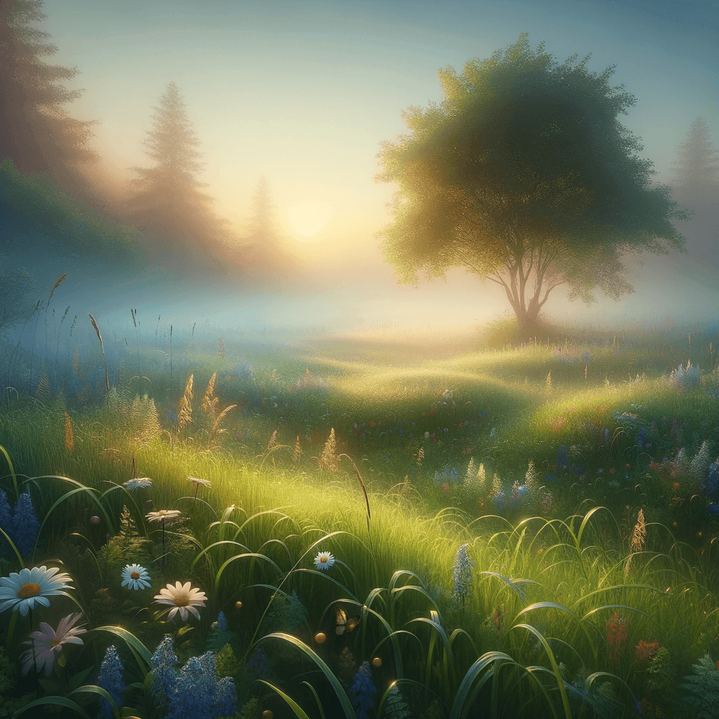 Morning Meadow Mist DIY Paint By Numbers