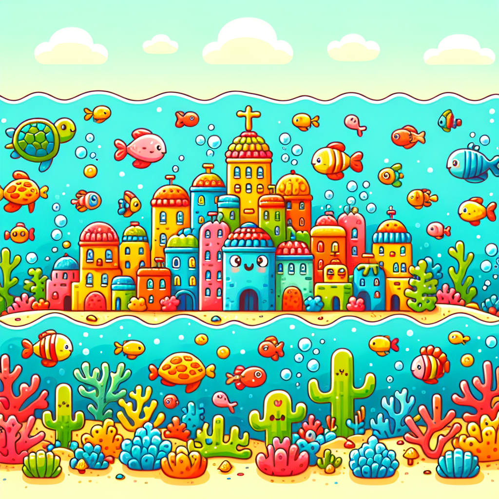 Underwater Cityscape Adventure Paint By Number