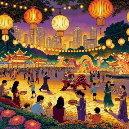 Mid-Autumn Festival - Singapore Paint By Number