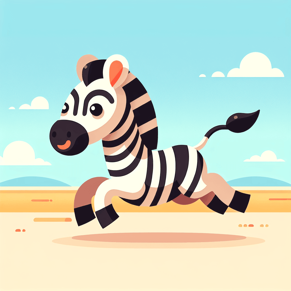 Zesty Zebra Painting Number Kit
